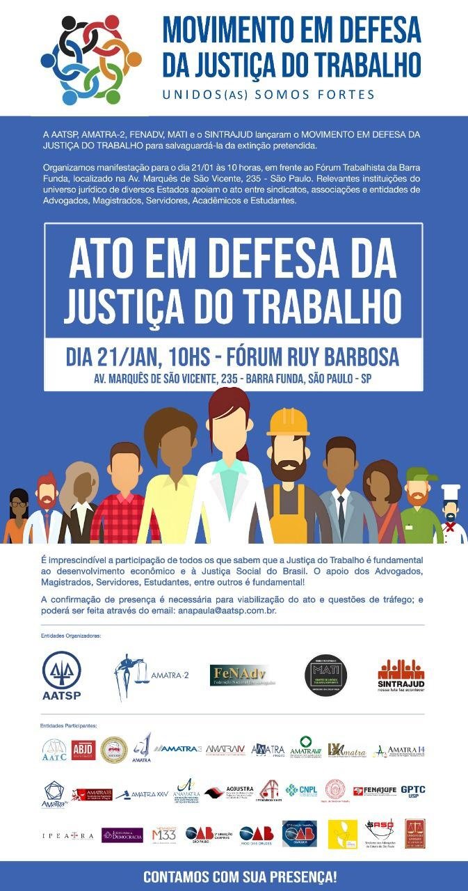 Arte do Movimento em Defesa da Justiça do Trabalho